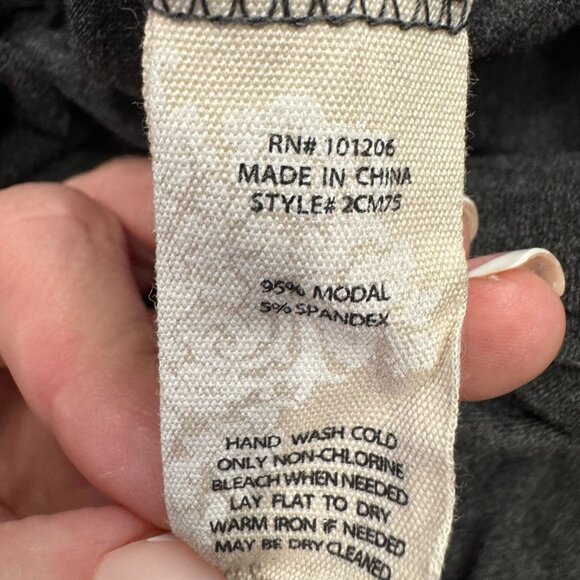 Soft Surroundings Jumpsuit Size‎ S Tamara Cozy Jersey Zip Front Long Sleeve Gray - Picture 3 of 7